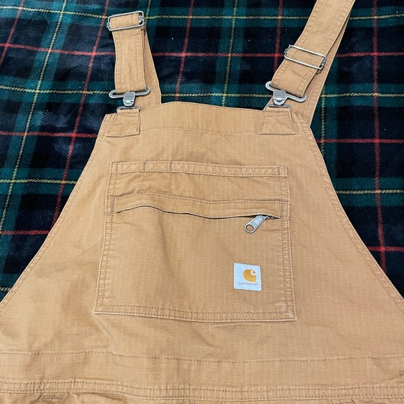 Carhartt Force Ripstop Cargo Shortalls Overalls - Picture 2 of 9